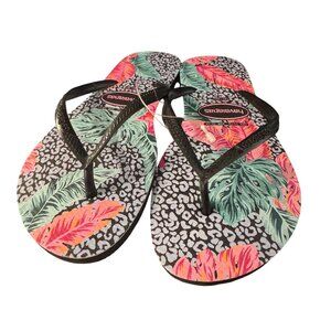 Havaianas Womens Slim Animal Floral Print Flip Flop Sandal, Size 11/12